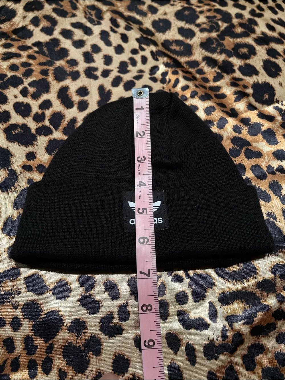 Adidas Originals Kids Black Logo Cuffed Knit Beanie Hat